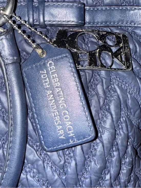 Coach 1941 70th Anniversary Madison Satchel Navy Limited Edition Rare - Picture 3 of 3